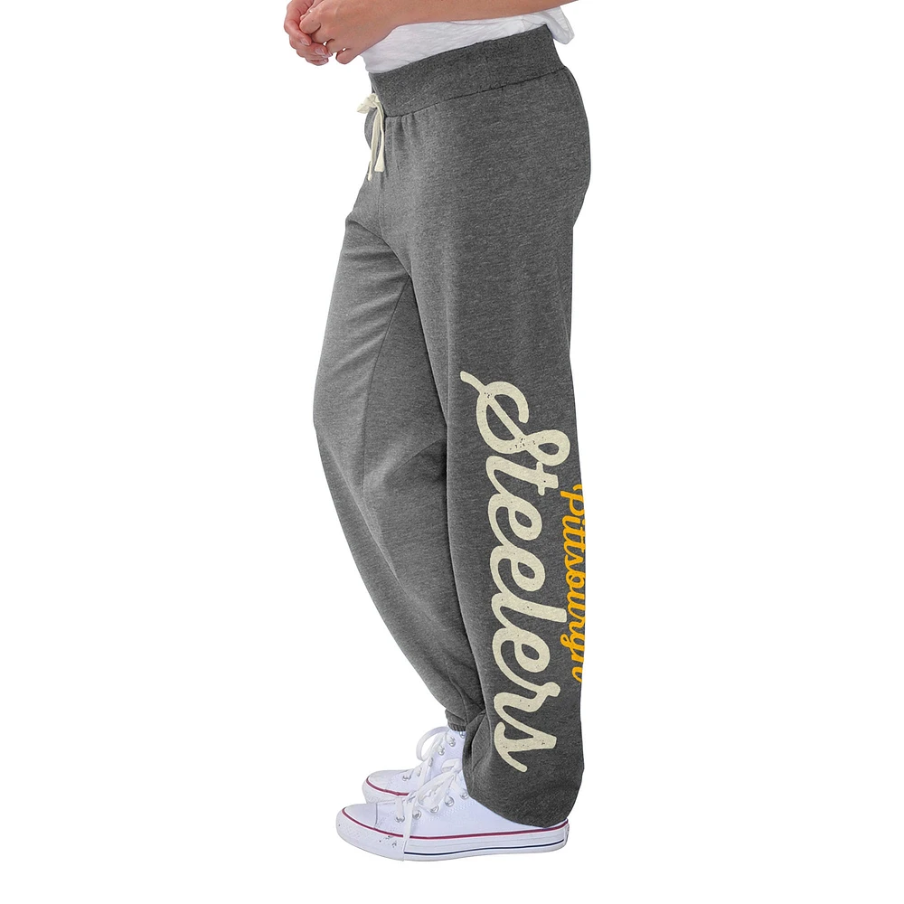 Pantalon en molleton de mêlée des Steelers Pittsburgh G-III 4Her by Carl Banks pour femmes, noir