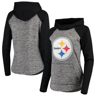Pittsburgh Steelers G-III 4Her by Carl Banks Women's Championship Ring Pullover Hoodie - Heathered Gray/Black