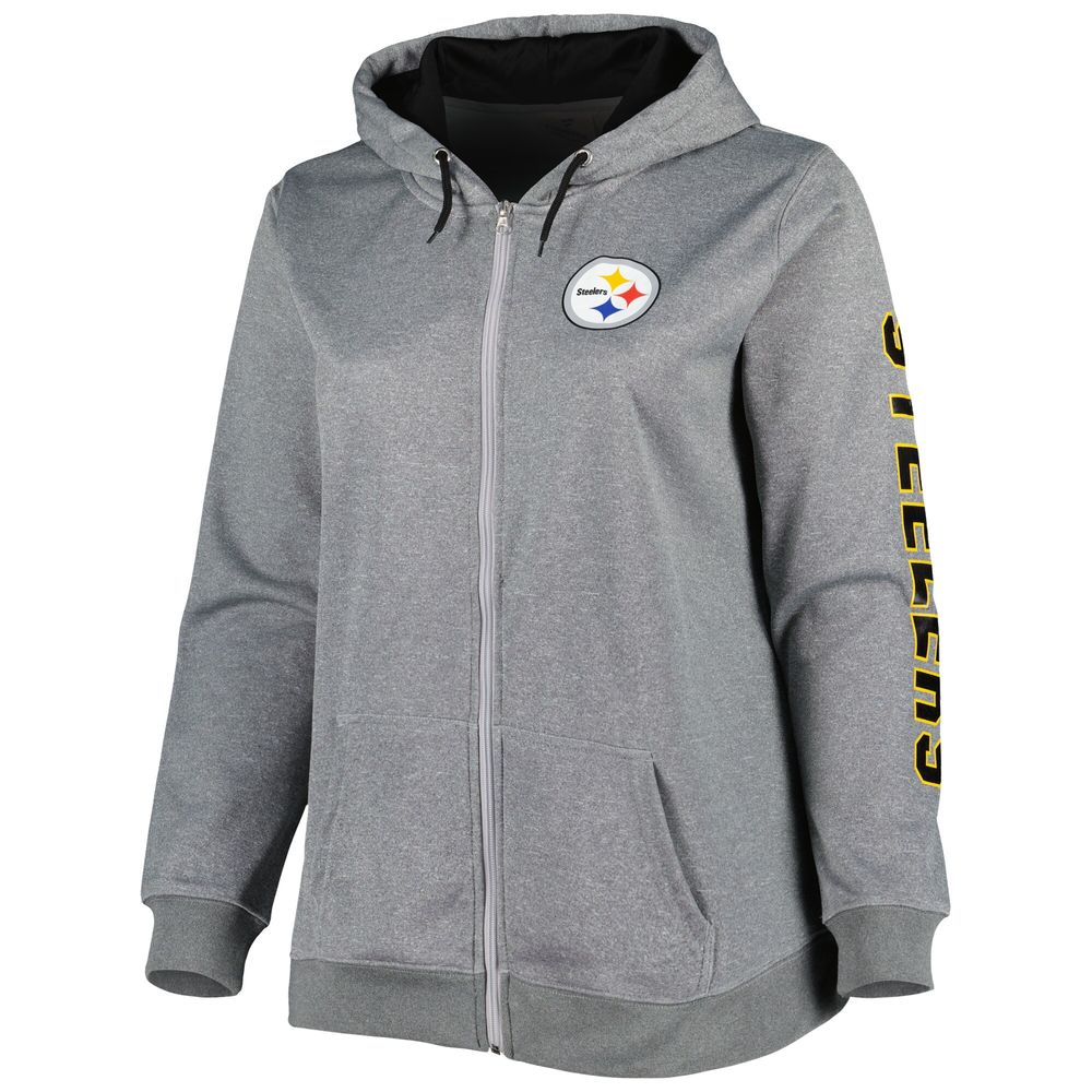 Pittsburgh Steelers Ladies Sunday Full Zip Hoodie