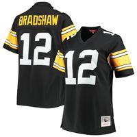 Women's Mitchell & Ness Terry Bradshaw Black Pittsburgh Steelers Legacy Replica Player Jersey