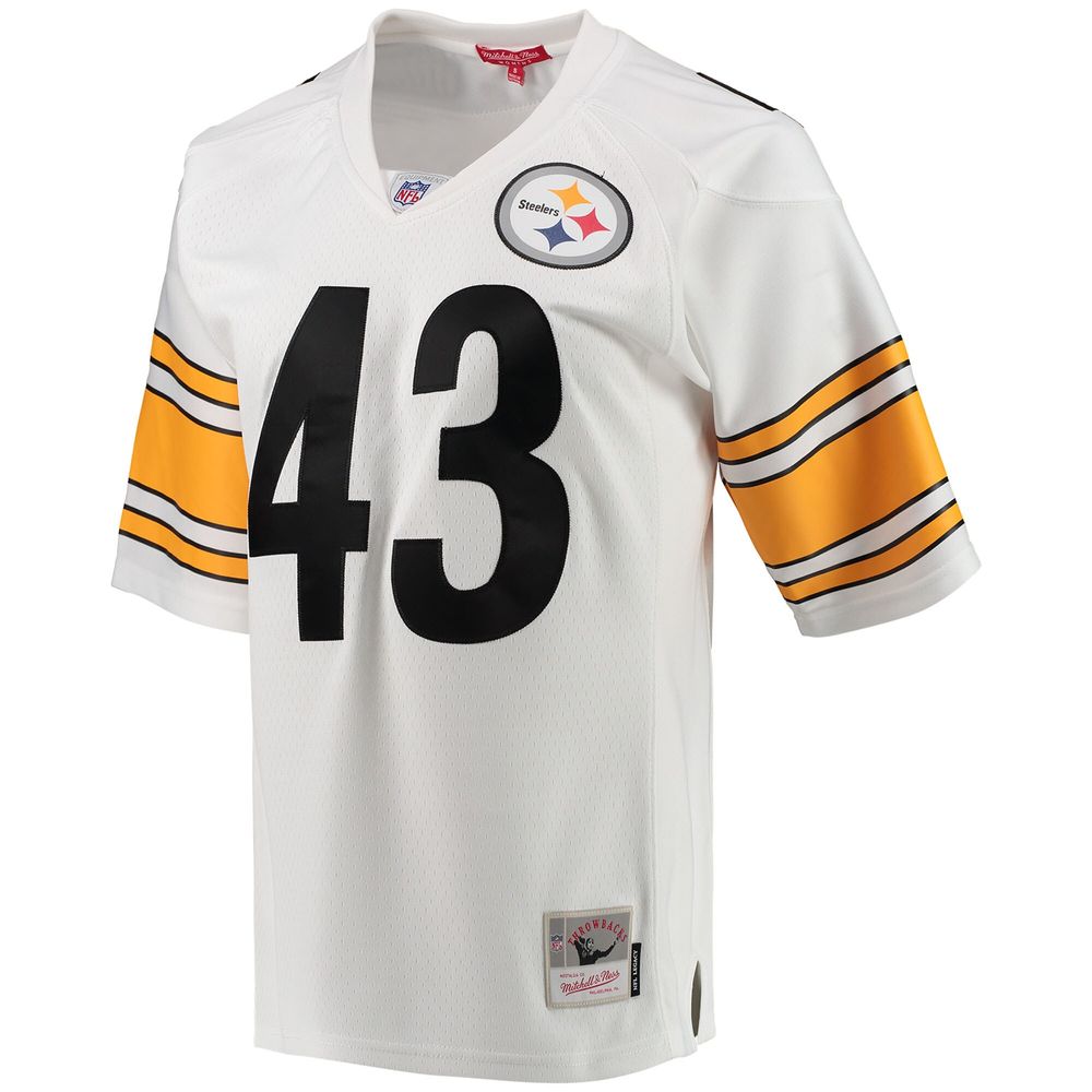 Women's Mitchell & Ness Troy Polamalu White Pittsburgh Steelers 2005 Legacy Replica Team Jersey