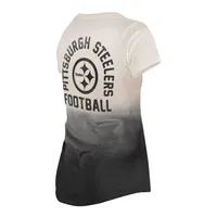 Pittsburgh Steelers New Era V Neck Front & Back Logo Top