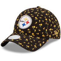 Women's Pittsburgh Steelers Floral Designed Adjustable Hat