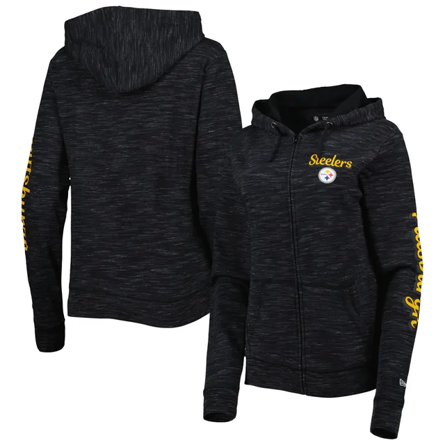 Pittsburgh Steelers Women's New Era Steel City Football Skimmer Hoodie