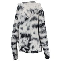 Women's New Era Black Pittsburgh Steelers Tie Dye Fleece Full-Zip Hoodie