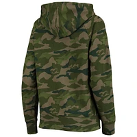 Women's New Era Camo Pittsburgh Steelers Raglan Full-Zip Hoodie