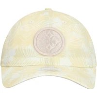 Casquette ajustable Frond 9TWENTY pour femme de couleur crème des Pittsburgh Steelers de New Era