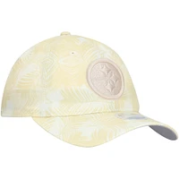 Casquette ajustable Frond 9TWENTY pour femme de couleur crème des Pittsburgh Steelers de New Era