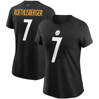 Women's Fanatics Branded Najee Harris Black Pittsburgh Steelers Player Icon Name & Number V-Neck T-Shirt