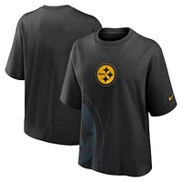 Women's Nike Black Pittsburgh Steelers Boxy T-Shirt