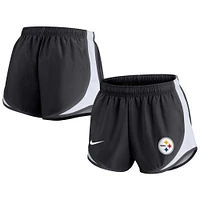 Women's Nike Black Pittsburgh Steelers Plus Tempo Shorts