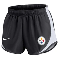 Women's Nike Black Pittsburgh Steelers Plus Tempo Shorts