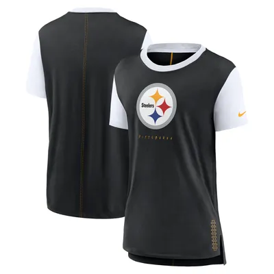 T-shirt Nike noir de l'équipe des Steelers Pittsburgh pour femmes