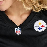 Maillot de match Nike Cameron Johnston noir des Steelers Pittsburgh pour femme