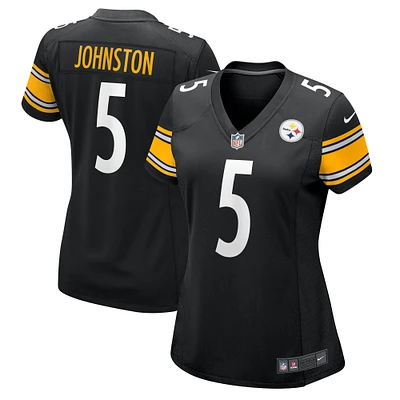 Women's Nike Cameron Johnston  Black Pittsburgh Steelers Game Jersey