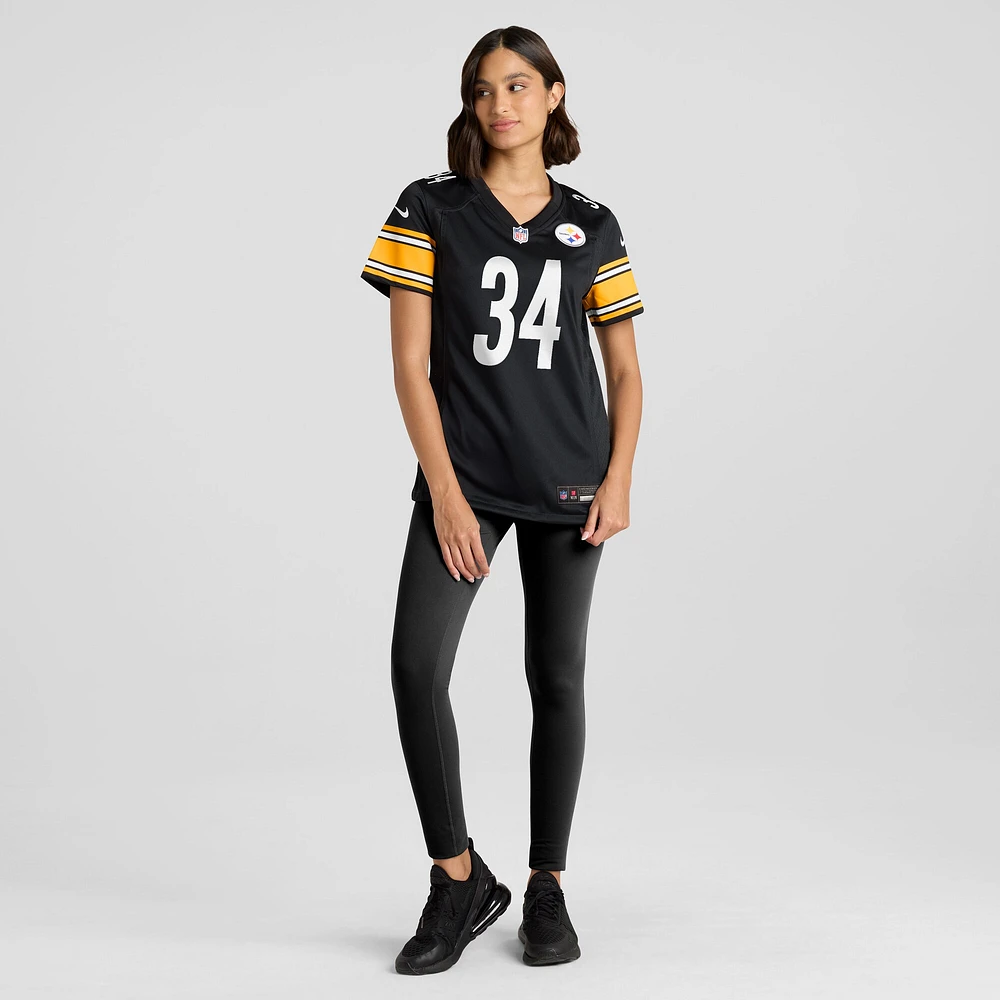 Chandon Nike Sullivan pour femme, noir, maillot de match des Steelers Pittsburgh