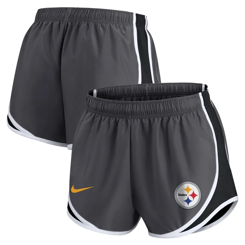 Lids Pittsburgh Steelers Nike Women's Team Logo Performance Tempo Shorts -  Charcoal