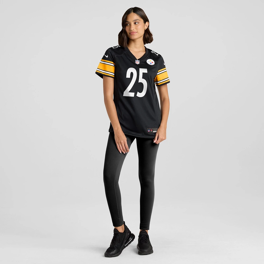 Maillot de match Nike Desmond King pour femme, noir, Pittsburgh Steelers