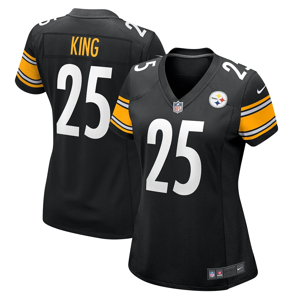 Maillot de match Nike Desmond King pour femme, noir, Pittsburgh Steelers