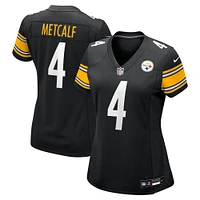 Maillot Nike DK Metcalf noir pour femme, équipe des Pittsburgh Steelers