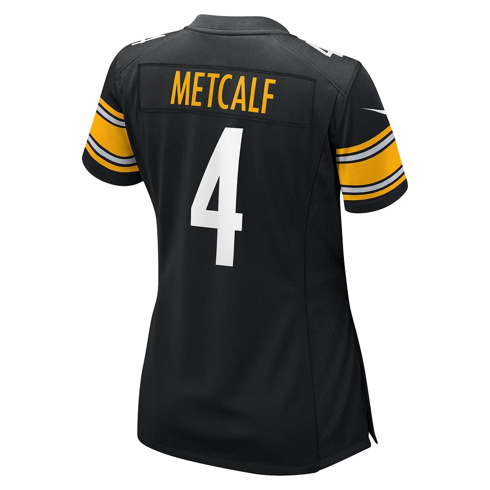Maillot Nike DK Metcalf noir pour femme, équipe des Pittsburgh Steelers