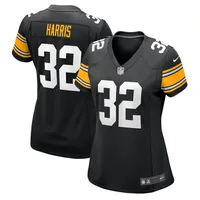 Maillot de joueur à la retraite des Pittsburgh Steelers Nike Franco Harris pour femme, noir