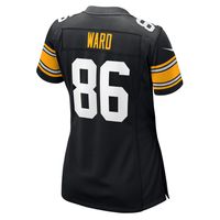 Women's Nike Hines Ward Black Pittsburgh Steelers Retired Player Jersey