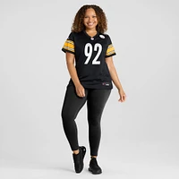 Women's Nike James Harrison Black Pittsburgh Steelers Retired Game Jersey