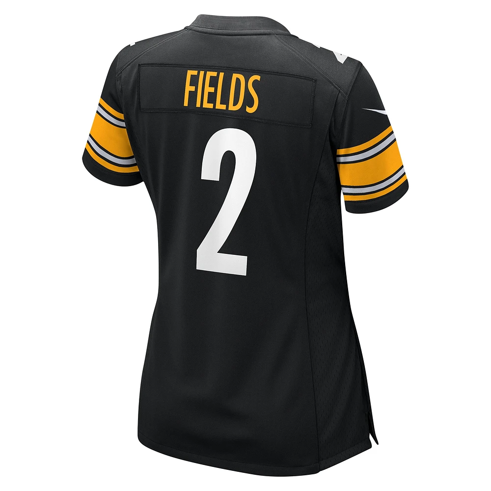 Maillot de joueur match Nike Justin Fields des Pittsburgh Steelers pour femme, noir