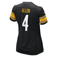 Maillot de match Nike Kyle Allen noir des Pittsburgh Steelers pour femme