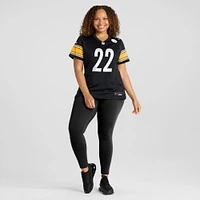 Maillot Nike Najee Harris pour femme, noir, Pittsburgh Steelers, Team Game