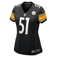 Maillot de match Nike Nick Herbig pour femme, noir, Pittsburgh Steelers