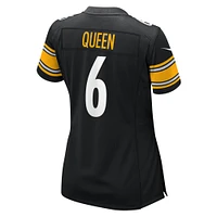 Maillot de match Nike Patrick Queen noir des Pittsburgh Steelers pour femme