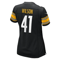 Maillot de match Nike Payton Wilson noir des Steelers Pittsburgh pour femme