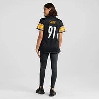 Maillot de match Nike Preston Smith noir des Pittsburgh Steelers pour femme