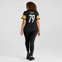 Maillot de match Nike Renell Wren pour femme, noir, Pittsburgh Steelers