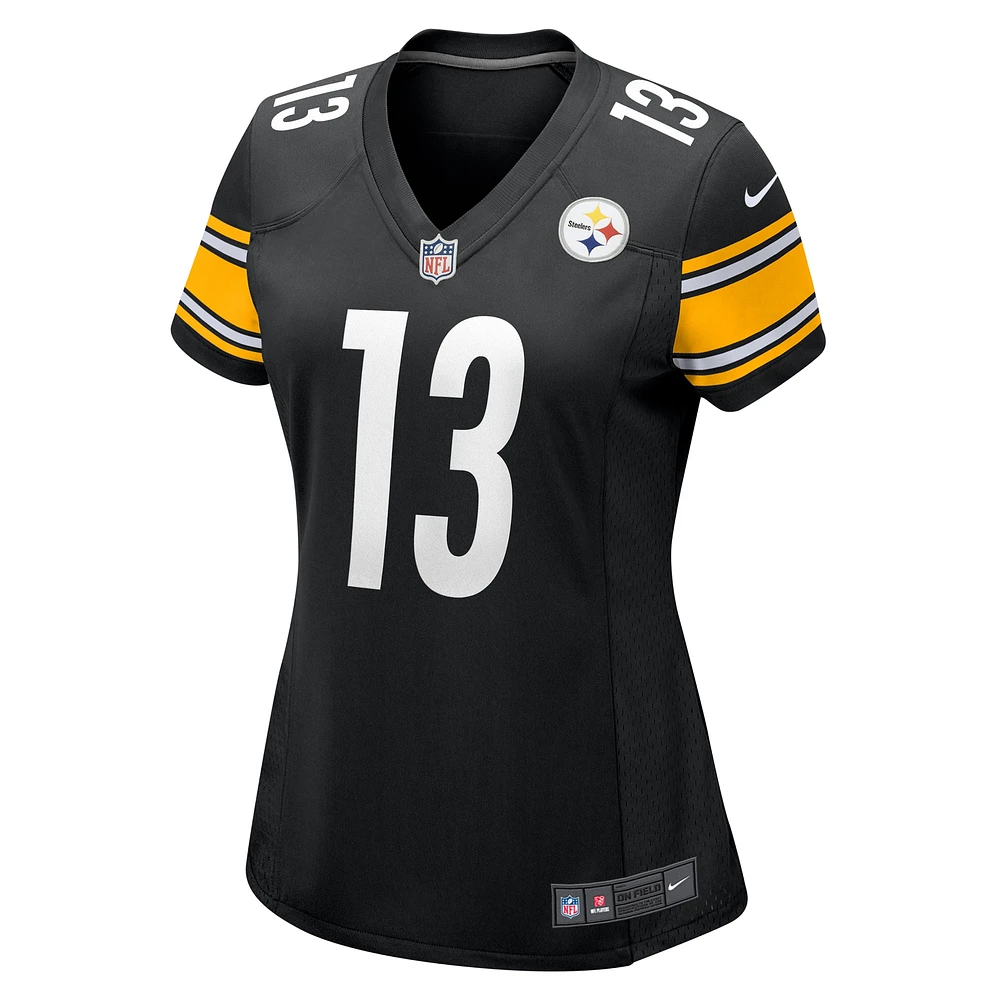 Maillot de match Nike Scotty Miller noir des Steelers Pittsburgh pour femme