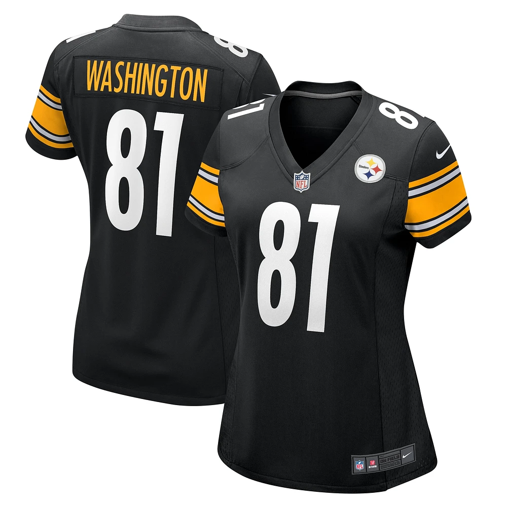 Women's Nike Scotty Washington  Black Pittsburgh Steelers Game Jersey