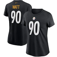 Nike T.J. pour Femme T-shirt noir avec nom et numéro des Steelers de Pittsburgh