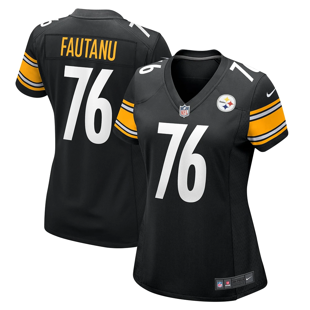 Maillot de match Nike Troy Fautanu pour femme, noir, Pittsburgh Steelers