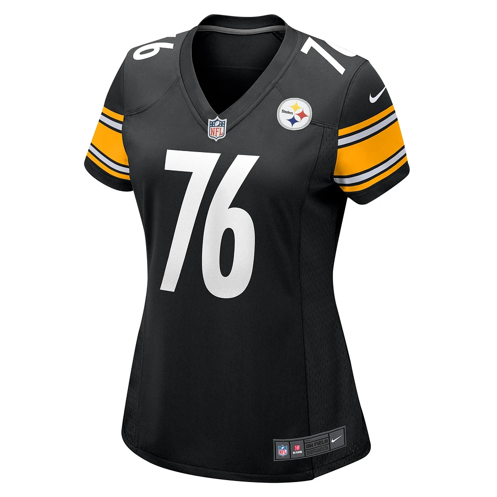 Maillot de match Nike Troy Fautanu pour femme, noir, Pittsburgh Steelers