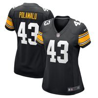 Women's Nike Troy Polamalu Black Pittsburgh Steelers Retired Player Jersey