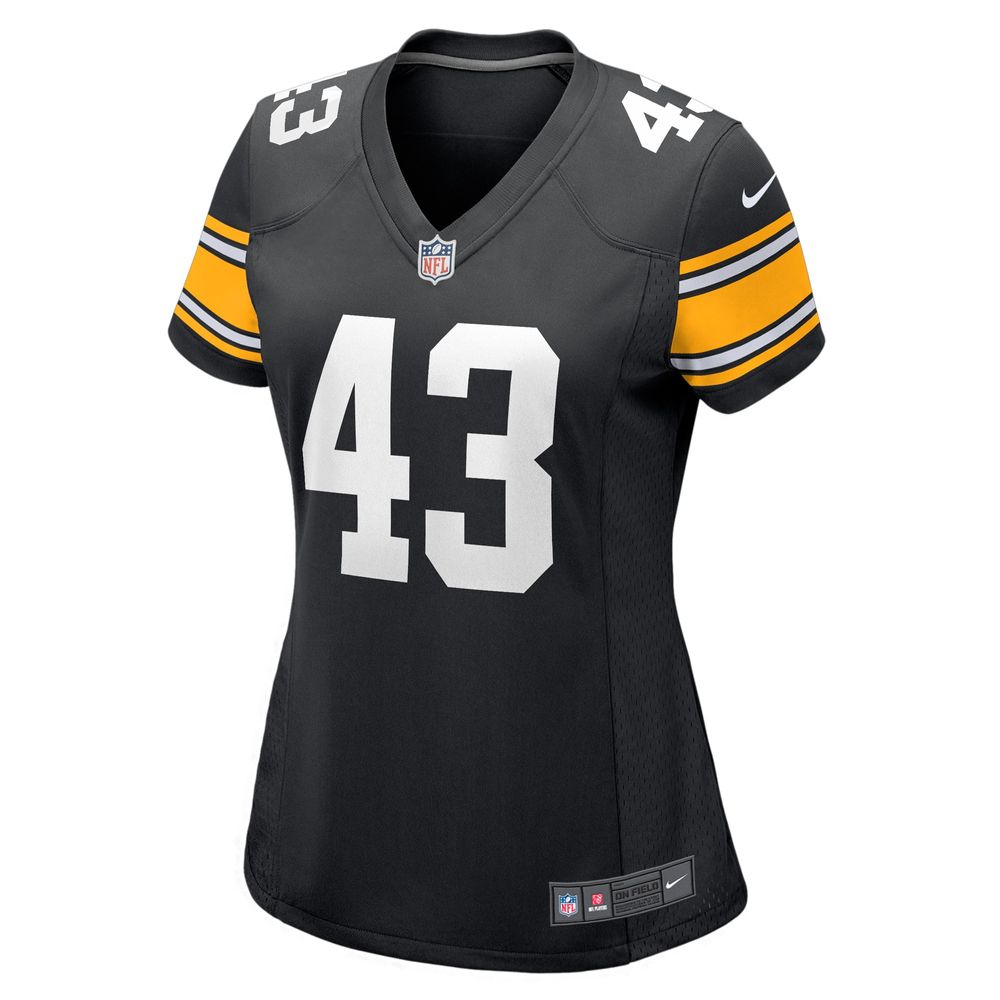 Women's Nike Troy Polamalu Black Pittsburgh Steelers Retired Player Jersey