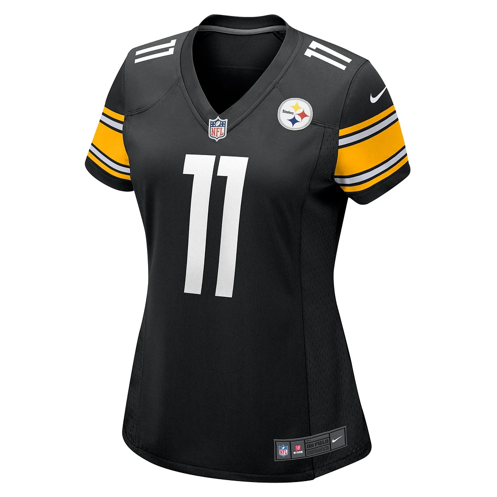 Maillot de match Nike Van Jefferson noir pour femme des Pittsburgh Steelers