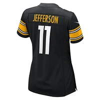 Maillot de match Nike Van Jefferson noir pour femme des Pittsburgh Steelers