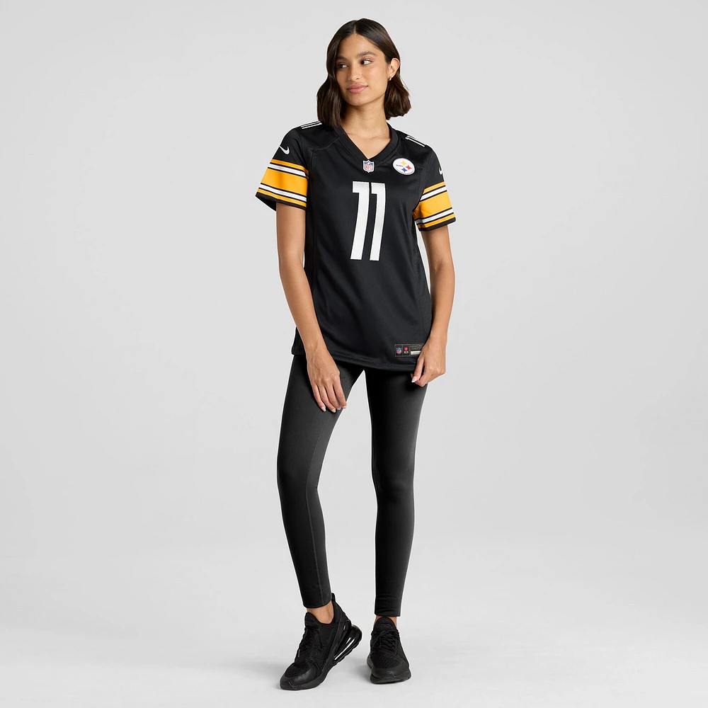 Maillot de match Nike Van Jefferson noir pour femme des Pittsburgh Steelers