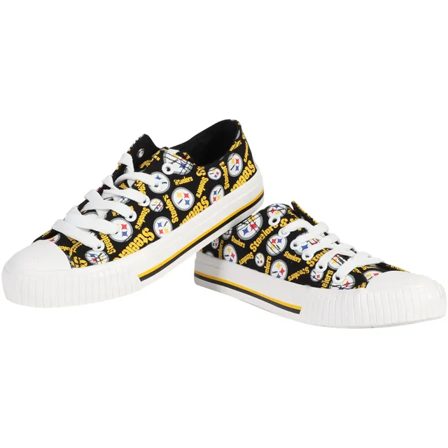 Women's FOCO Pittsburgh Steelers Platform Canvas Shoes