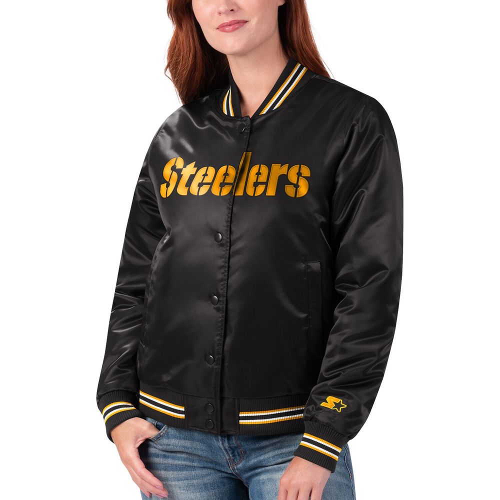 Starter Women's Starter Black Pittsburgh Steelers Varsity Lover