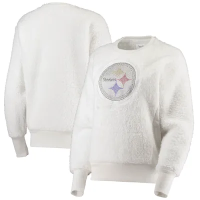 Pittsburgh Steelers Touch Women's Milestone Tracker Pullover Sweatshirt - White