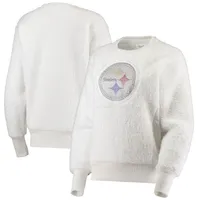 Touch Women's White Chicago Bears Milestone Tracker Pullover Sweatshirt - White